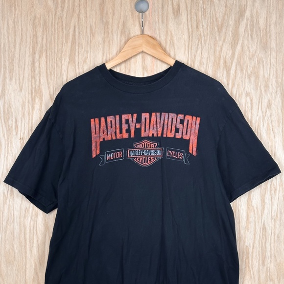 Harley-Davidson Dallas Texas Graphic T-Shirt XL Black Vintage Biker Tee - Picture 2 of 9